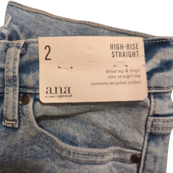 a.n.a High-Rise Straight Jeans - Picture 3 of 6